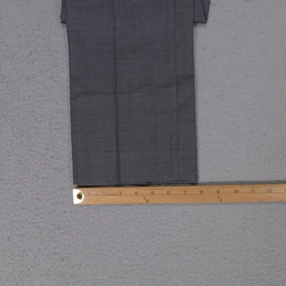 Banana Republic Modern Slim Fit Dress Pants Men's 34x32.5 Gray Flat Front Wool